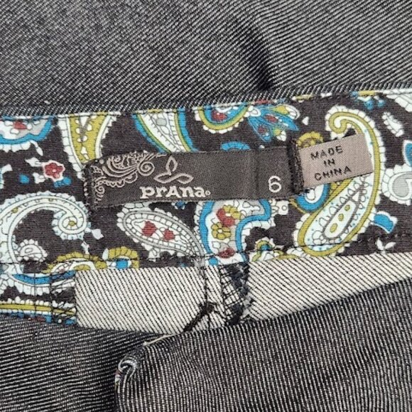 Prana Women's Low Rise Wide-leg Denim Pants in Size 6 - Picture 3 of 4